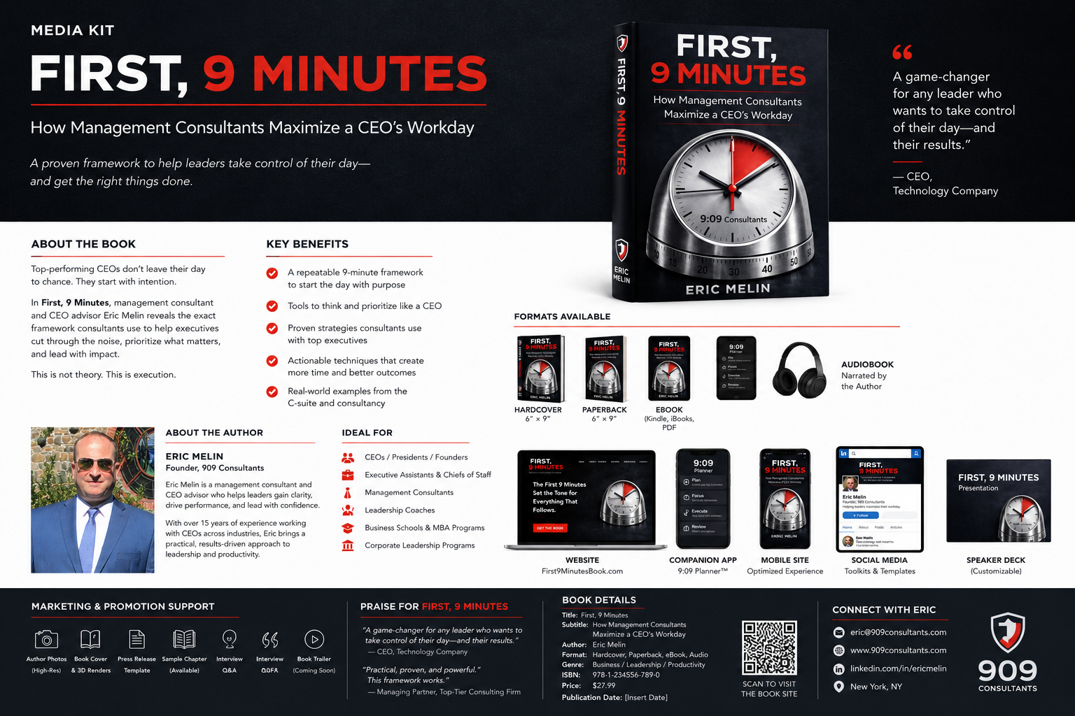 First, 9 Minutes book media kit